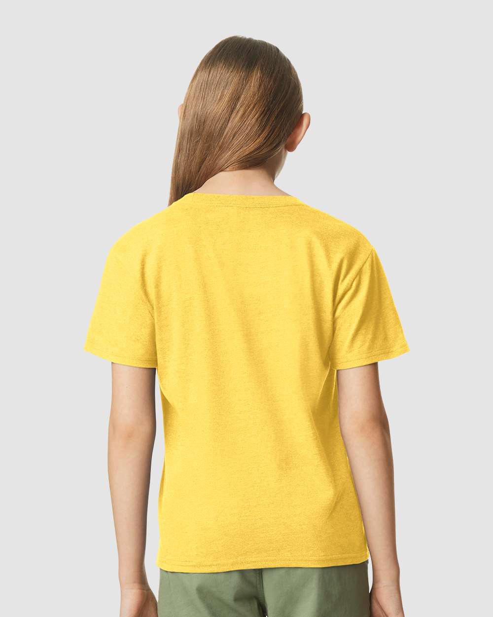 Youth Softstyle® CVC T-Shirt - OnModelBack - B02260122 - Daisy Mist
