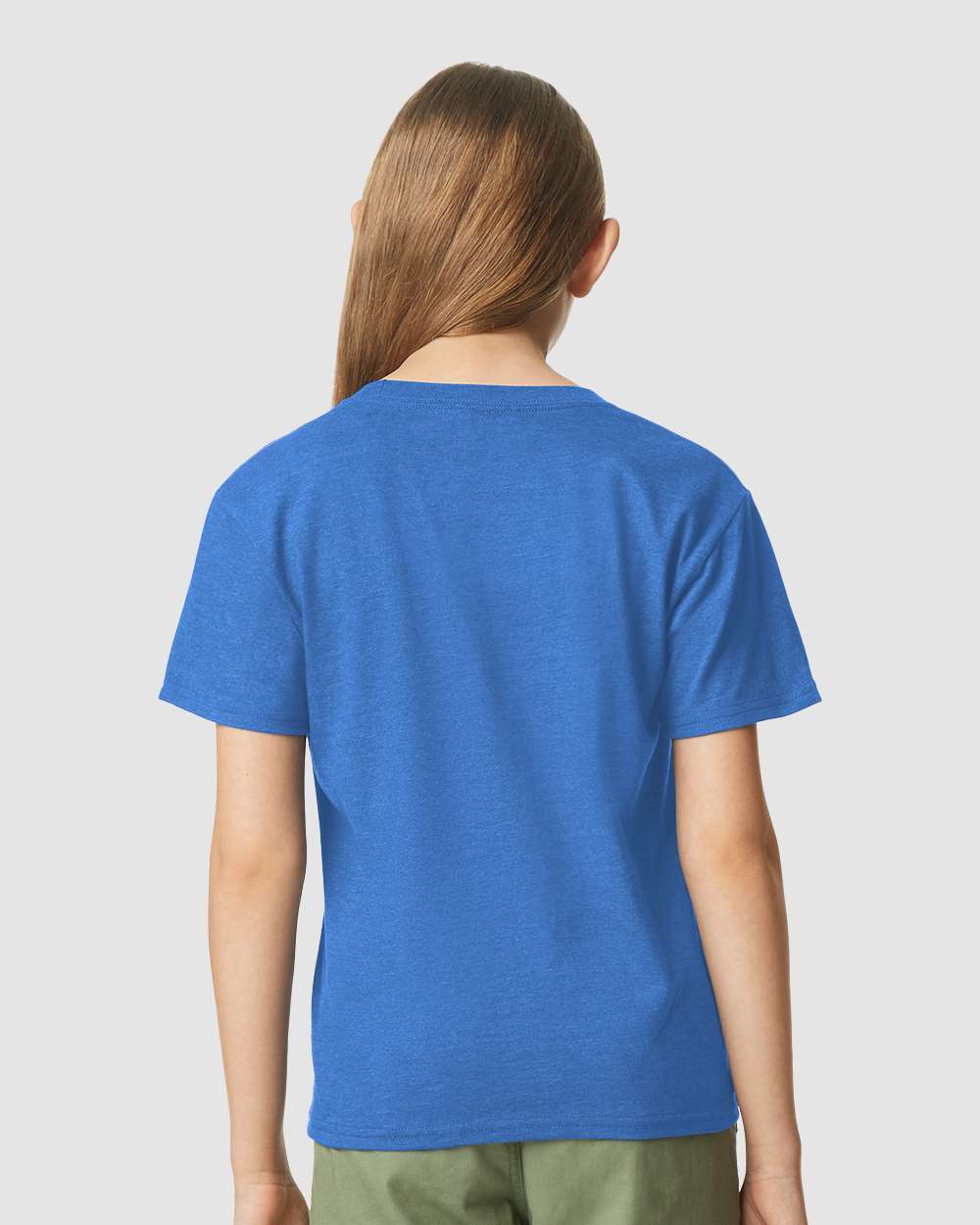Youth Softstyle® CVC T-Shirt - OnModelBack - B02260752 - Royal Mist