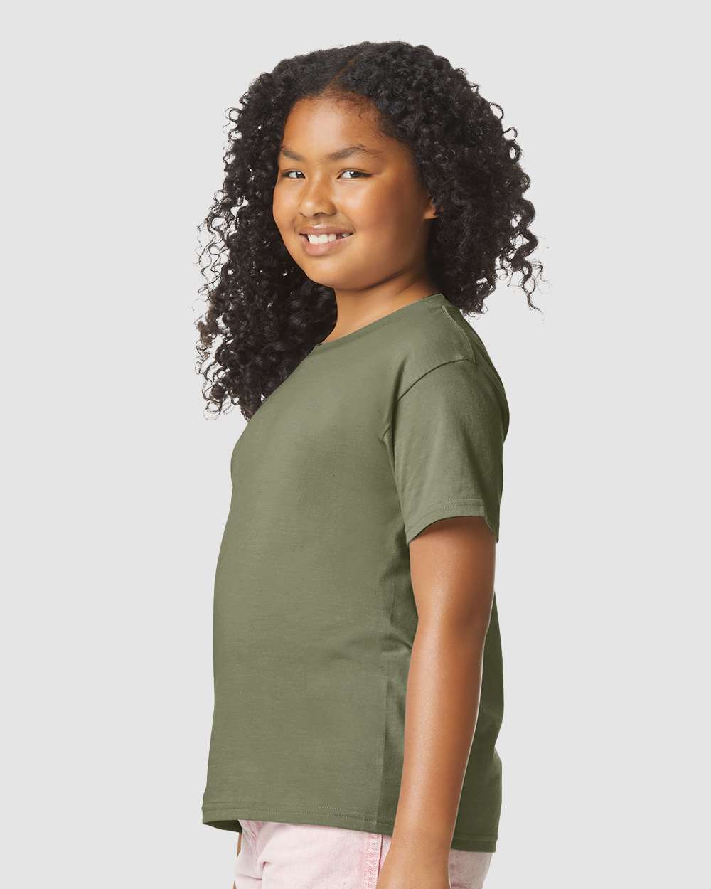 Youth Softstyle® CVC T-Shirt - OnModelSide - B02260172 - Cactus