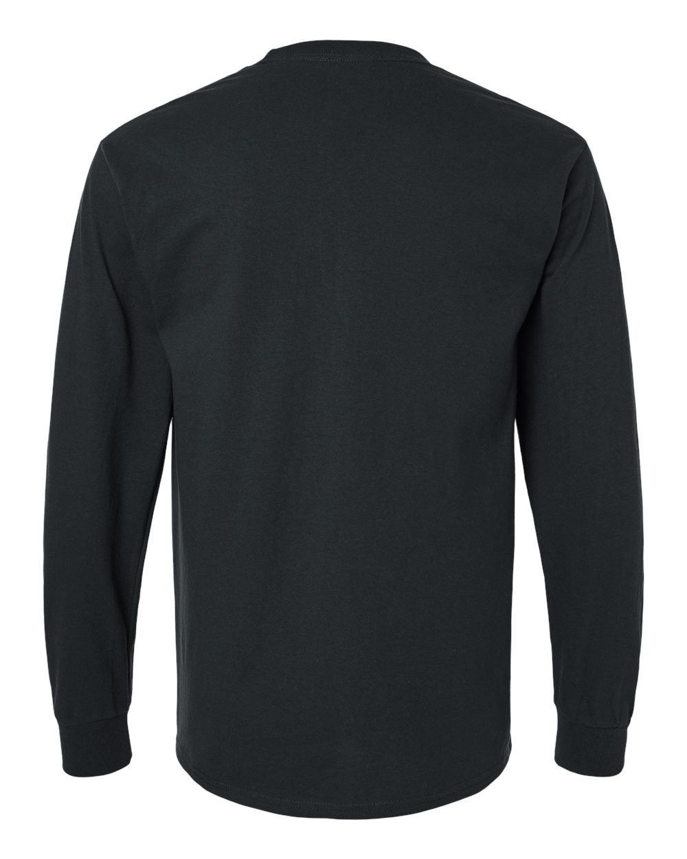 Men's Ultra Cotton® Long Sleeve Pocket T-Shirt - Back - B05060503 - Black