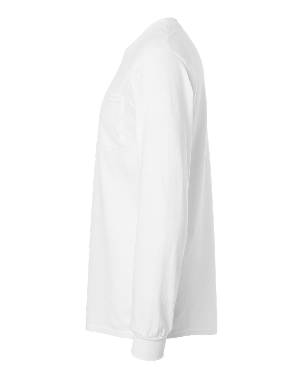 Men's Ultra Cotton® Long Sleeve Pocket T-Shirt - DirectSide - B05060003 - White