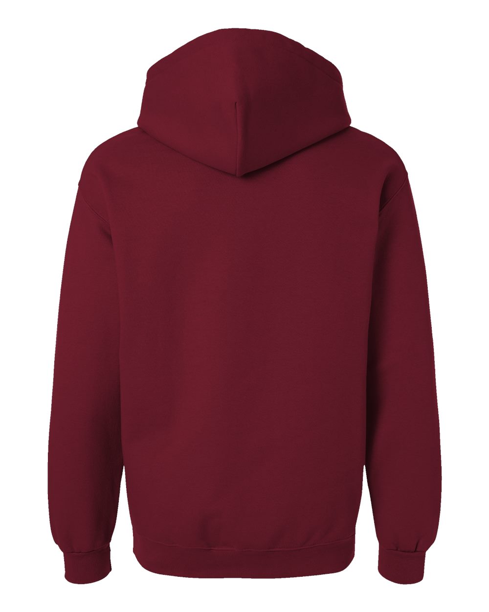 Unisex Hammer™ Maxweight Hooded Sweatshirt - Back - B02460533 - Garnet
