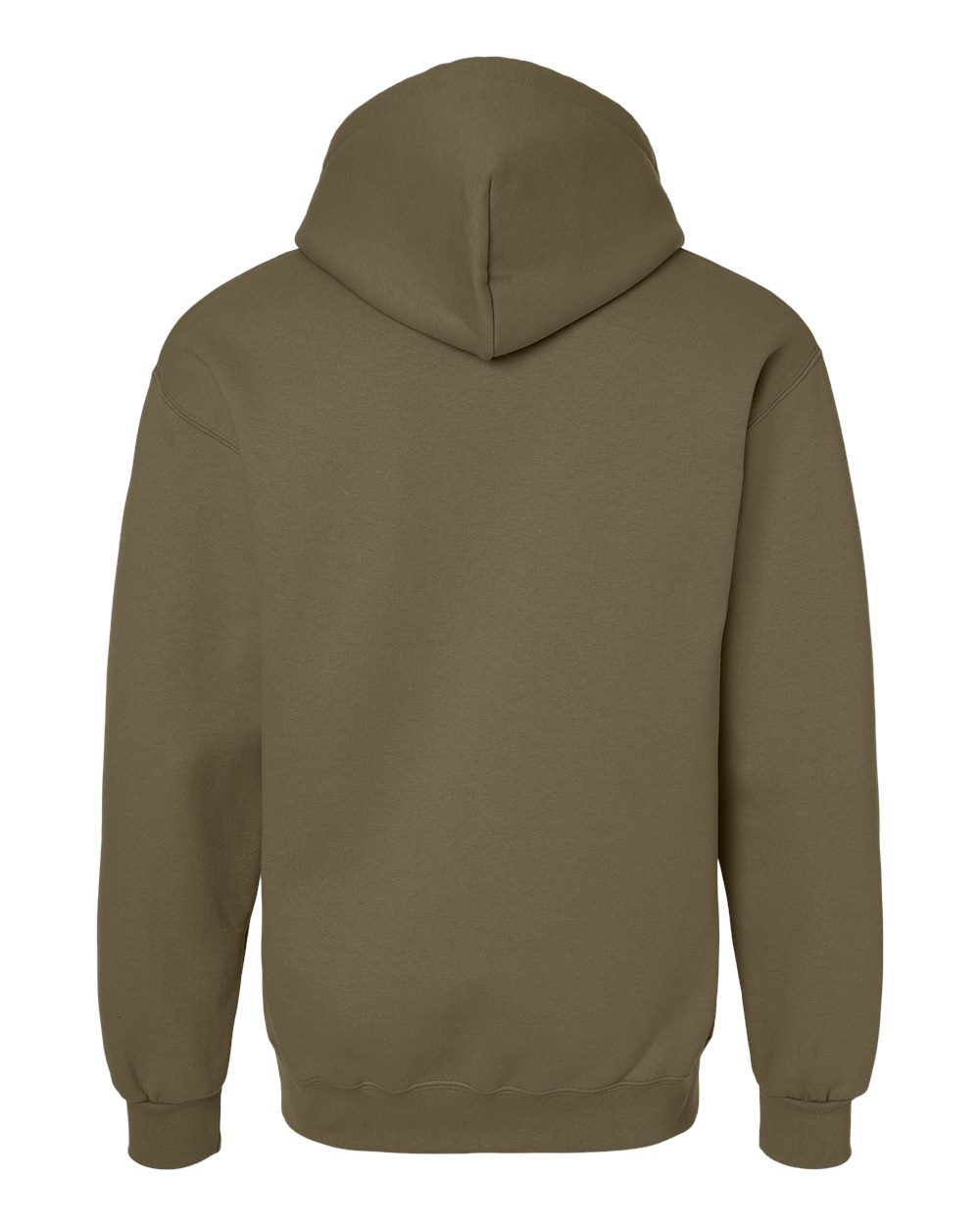 Unisex Hammer™ Maxweight Hooded Sweatshirt - Back - B02460543 - Olive