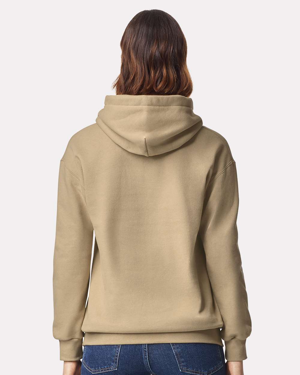 Unisex Hammer™ Maxweight Hooded Sweatshirt - OnModelBack - B02460243 - Tan