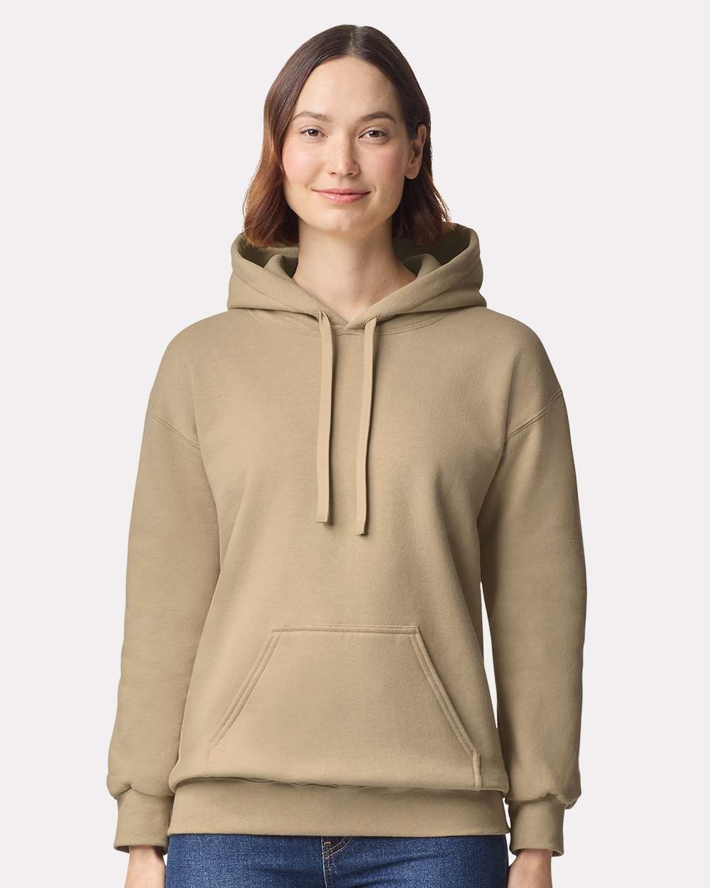 Unisex Hammer™ Maxweight Hooded Sweatshirt - OnModelFront - B02460243 - Tan