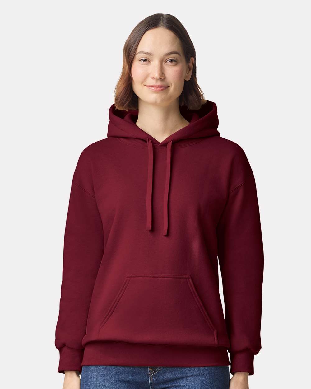 Unisex Hammer™ Maxweight Hooded Sweatshirt - OnModelFront - B02460533 - Garnet