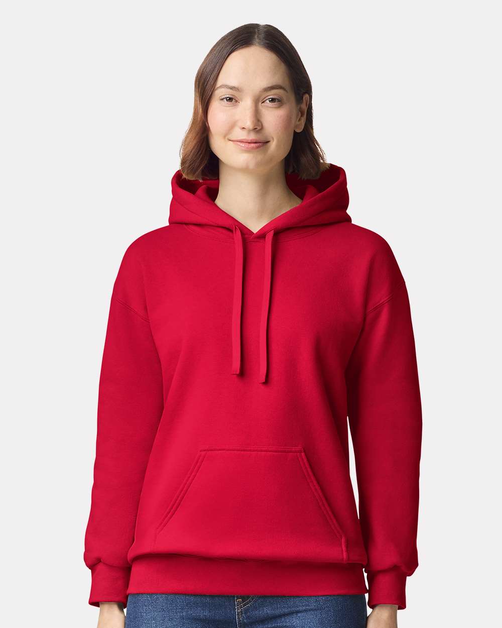 Unisex Hammer™ Maxweight Hooded Sweatshirt - OnModelFront - B02460703 - Cherry Red