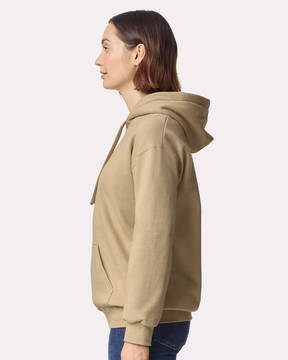 Unisex Hammer™ Maxweight Hooded Sweatshirt - OnModelSide - B02460243 - Tan