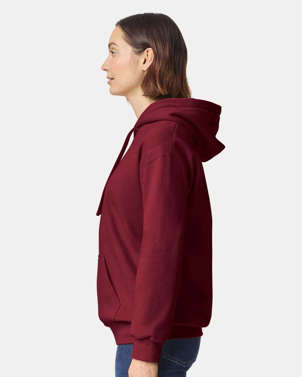 Unisex Hammer™ Maxweight Hooded Sweatshirt - OnModelSide - B02460533 - Garnet