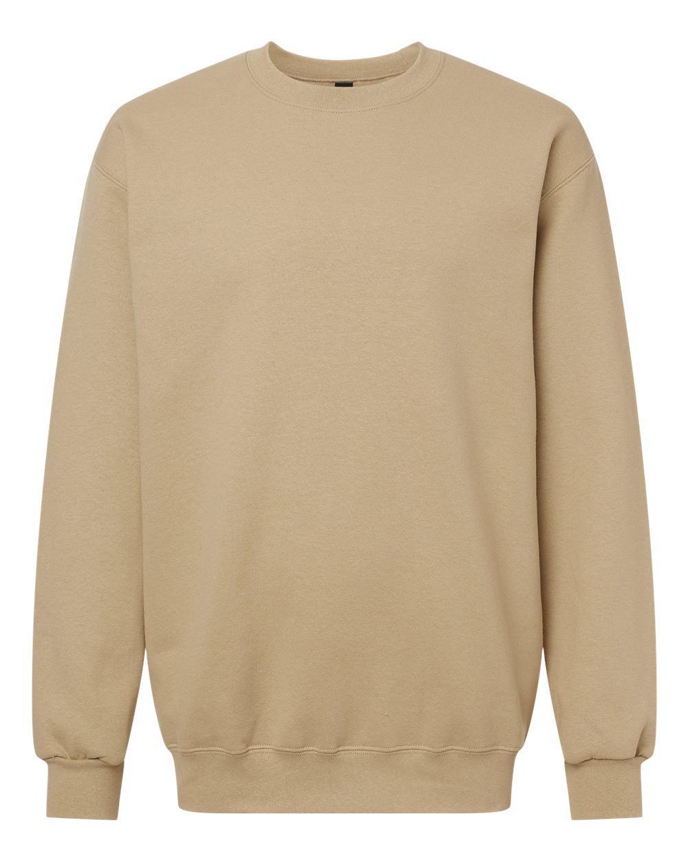 Unisex Hammer™ Maxweight Crewneck Sweatshirt - Front - B02560243 - Tan