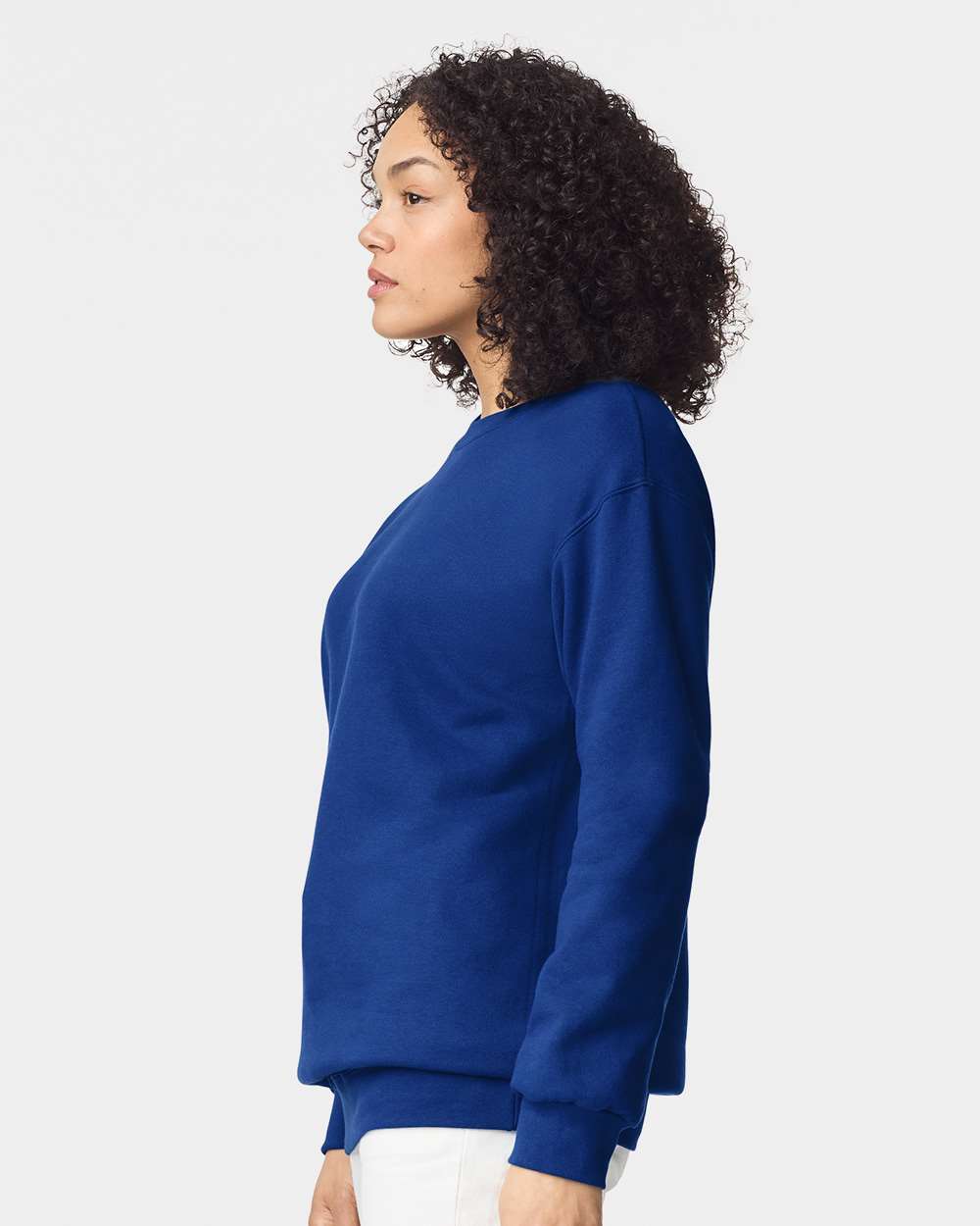Unisex Hammer™ Maxweight Crewneck Sweatshirt - OnModelSide - B02560753 - Deep Royal
