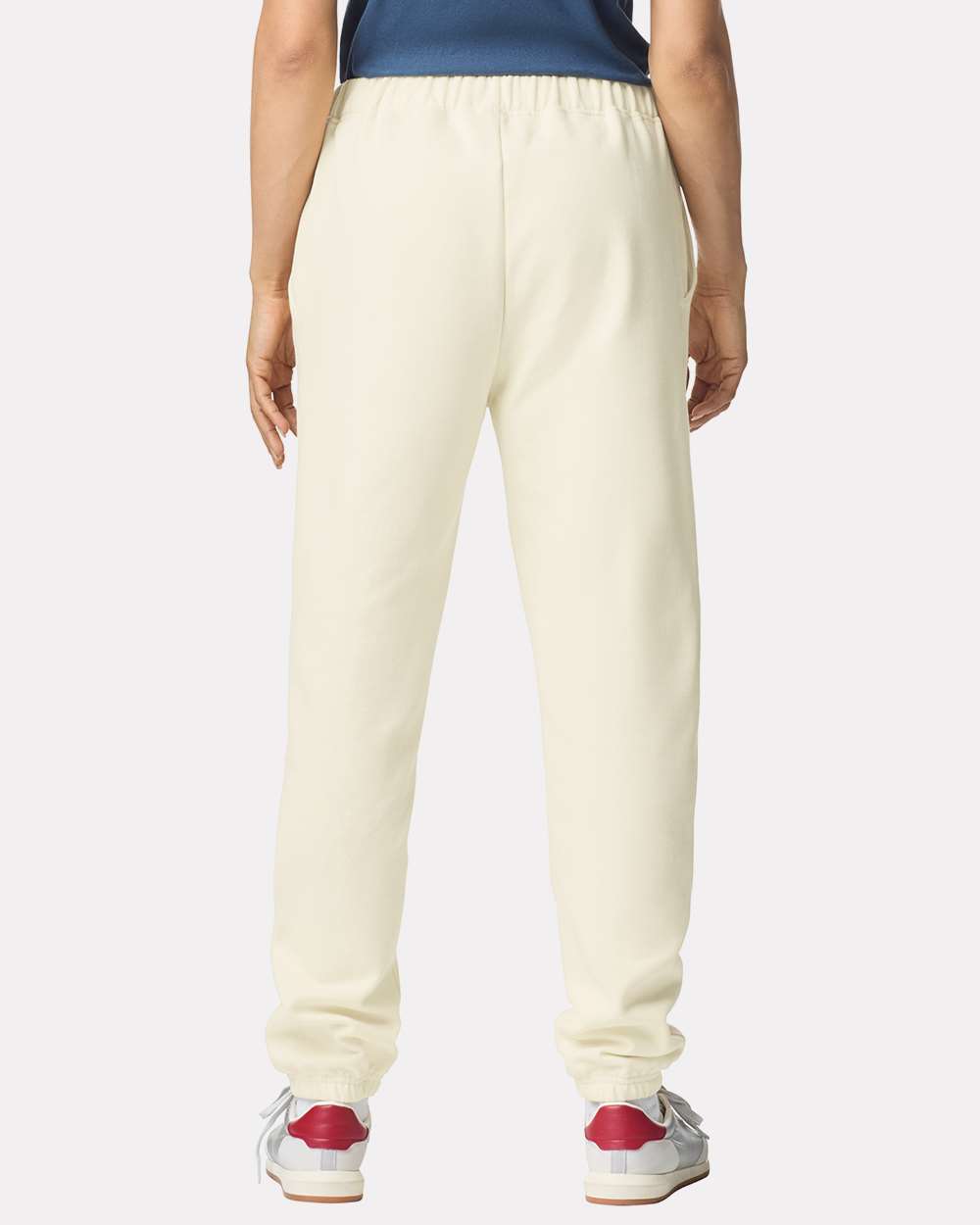 Unisex Softstyle® Midweight Pocket Sweatpants - OnModelBack - B02960023 - Off White