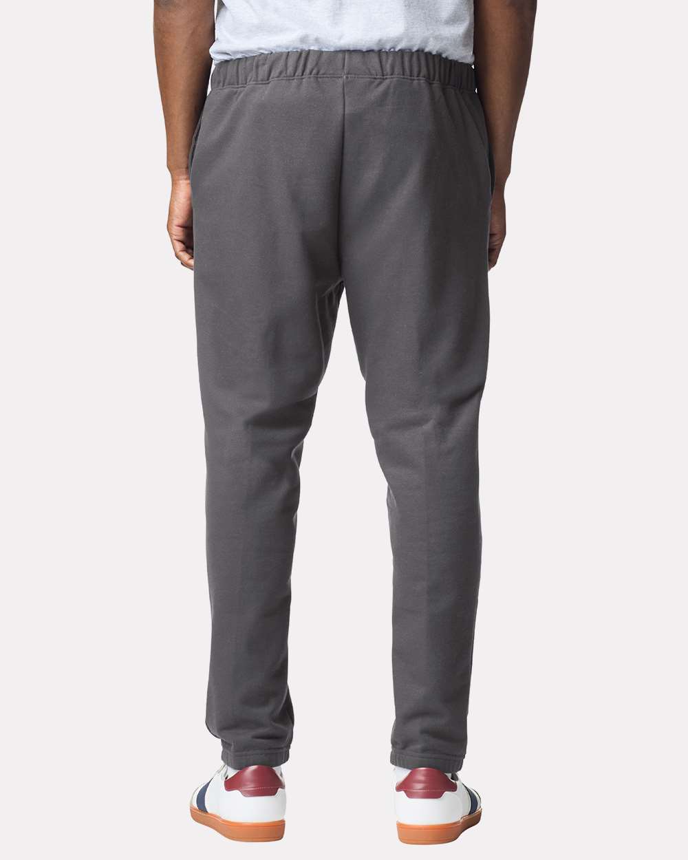 Unisex Softstyle® Midweight Pocket Sweatpants - OnModelBack - B02960493 - Charcoal