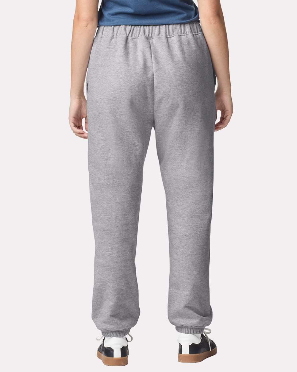 Unisex Softstyle® Midweight Pocket Sweatpants - OnModelBack - B02960583 - Sport Grey