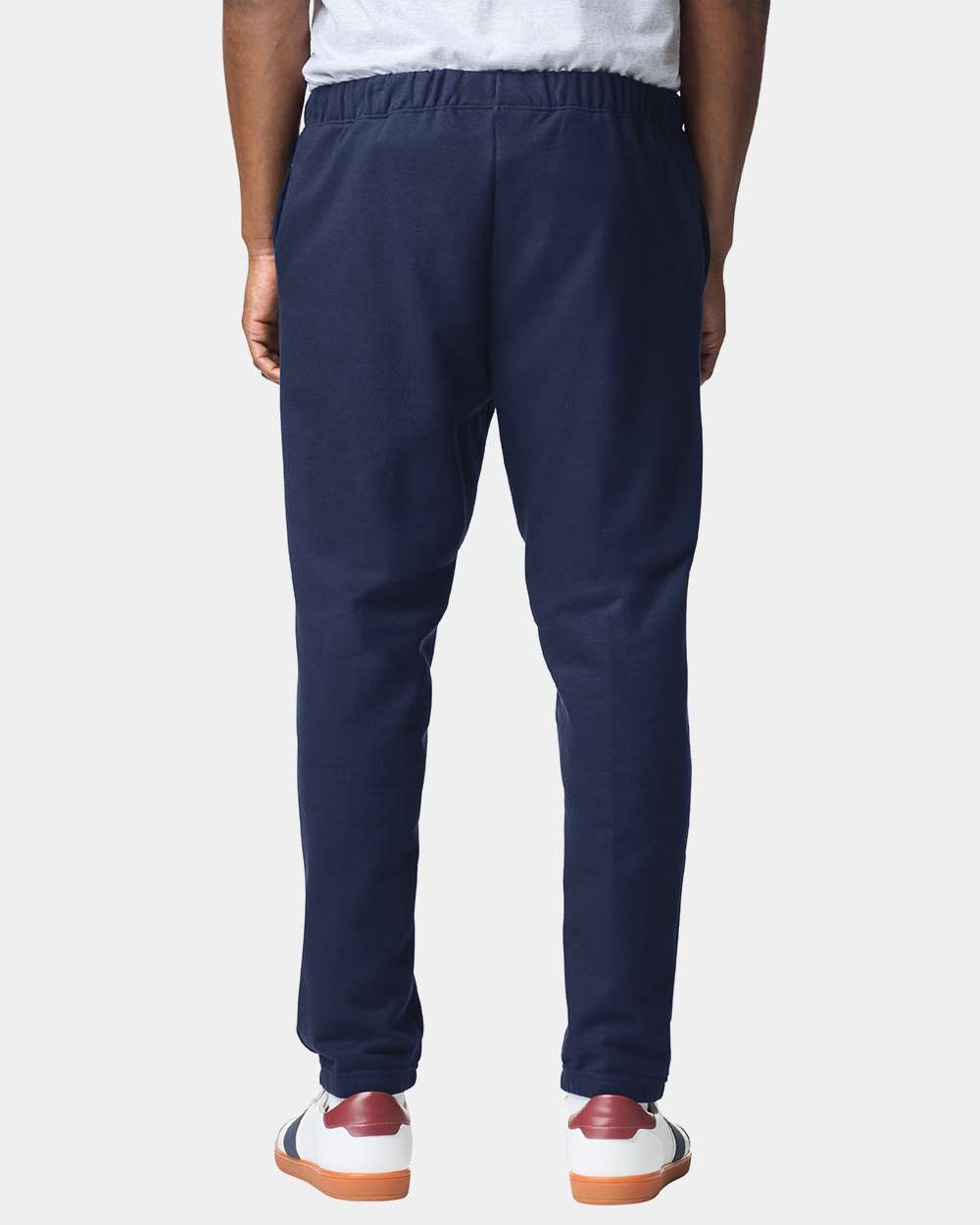 Unisex Softstyle® Midweight Pocket Sweatpants - OnModelBack - B02960653 - Navy
