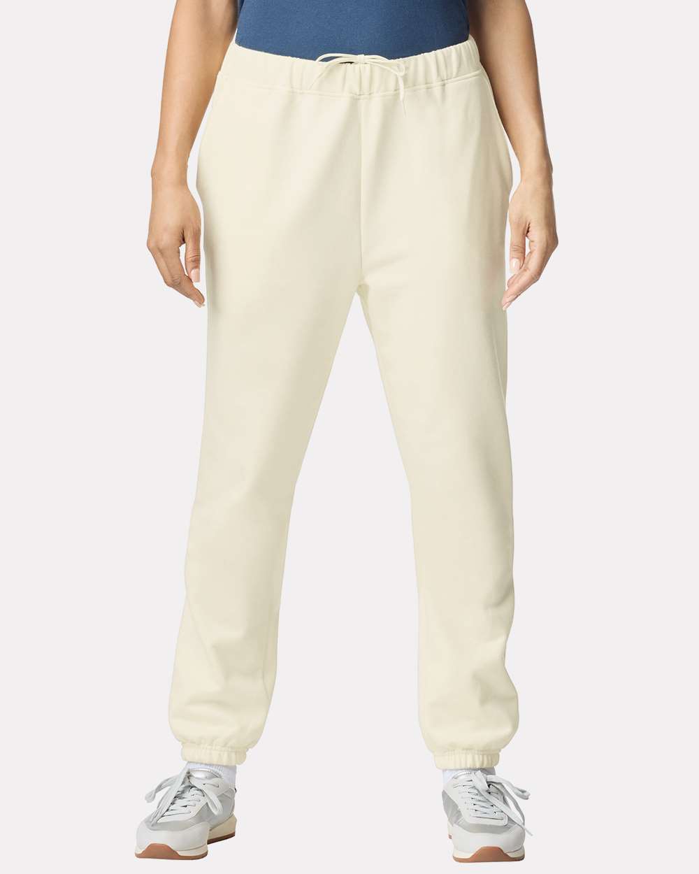 Unisex Softstyle® Midweight Pocket Sweatpants - OnModelFront - B02960023 - Off White