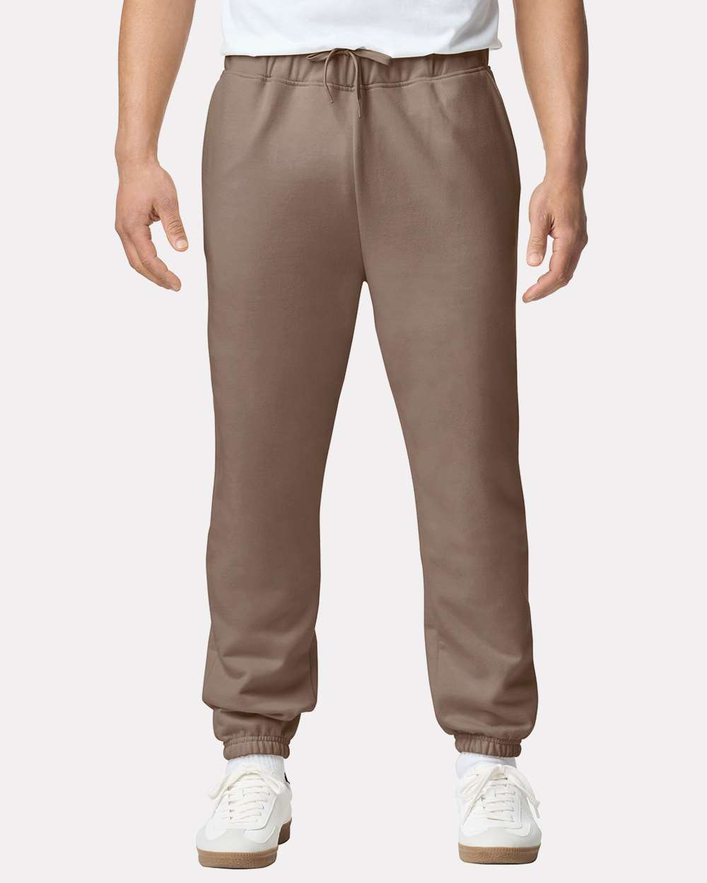 Unisex Softstyle® Midweight Pocket Sweatpants - OnModelFront - B02960553 - Brown Savana