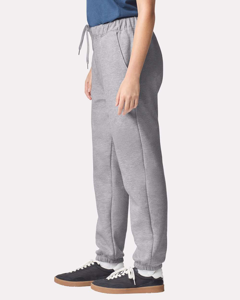 Unisex Softstyle® Midweight Pocket Sweatpants - OnModelSide - B02960583 - Sport Grey