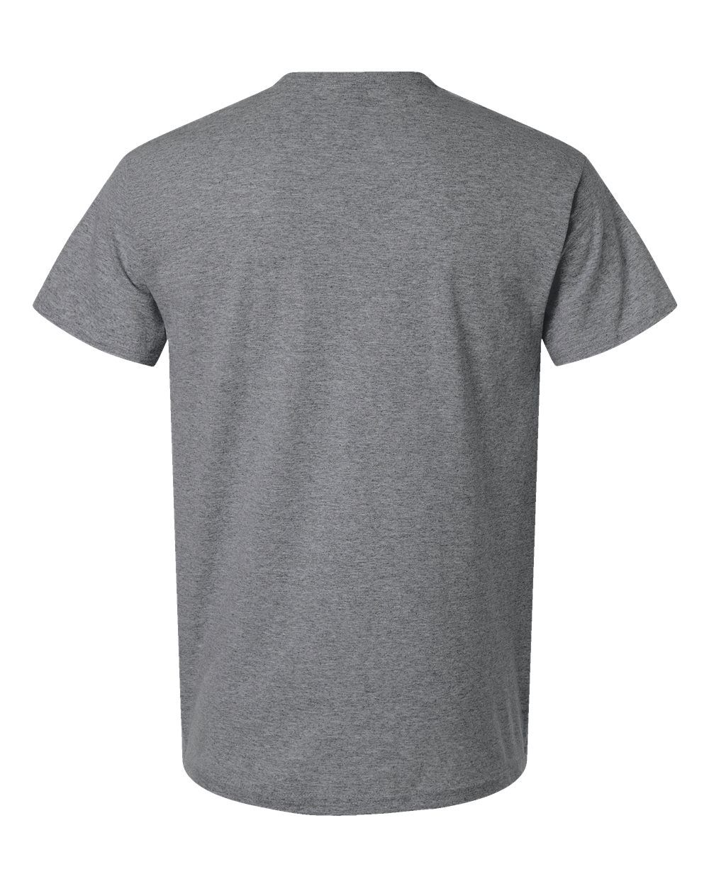 Unisex Light Cotton T-Shirt - Back - B02860092 - Graphite Heather