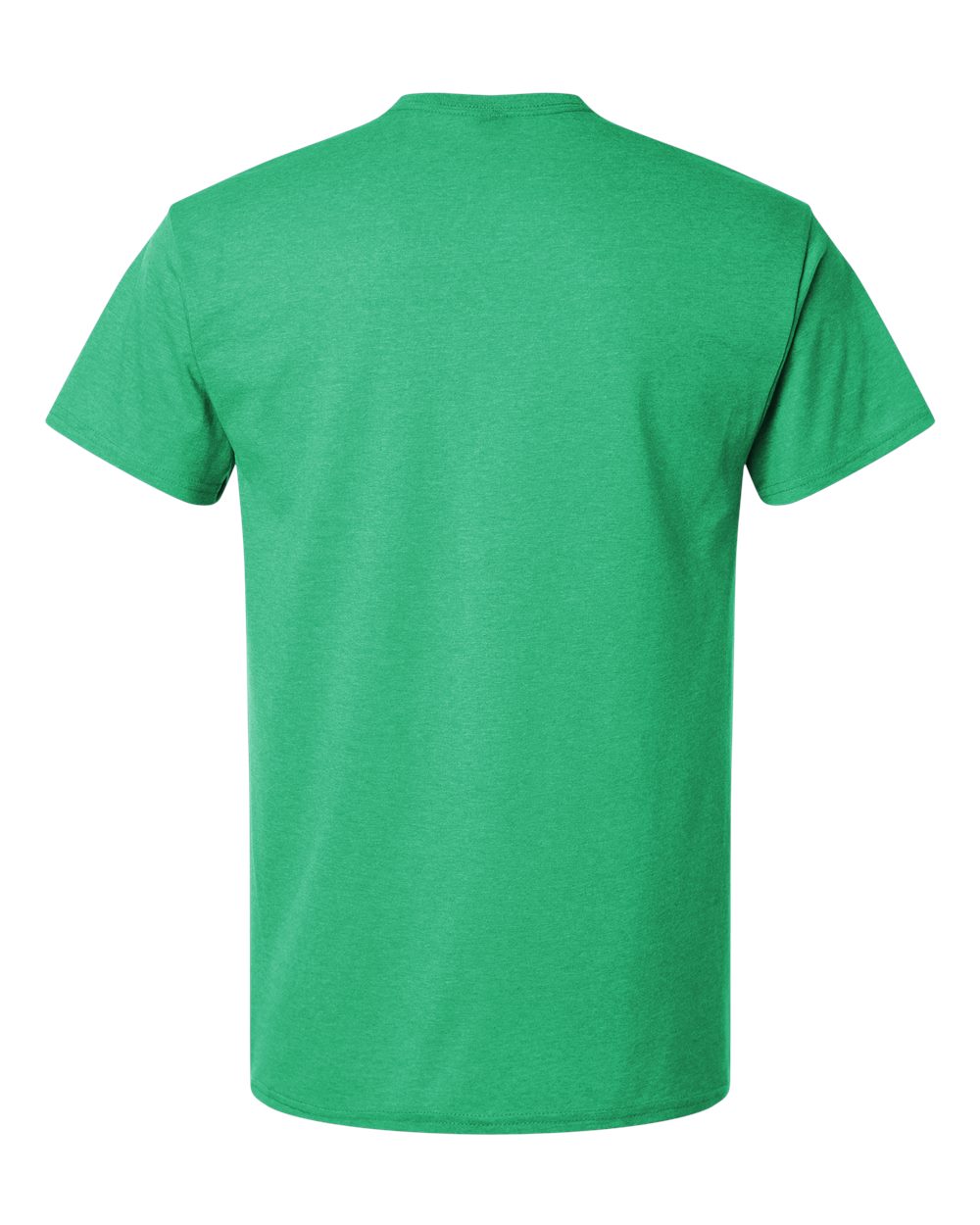 Unisex Light Cotton T-Shirt - Back - B02860232 - Heather Irish Green