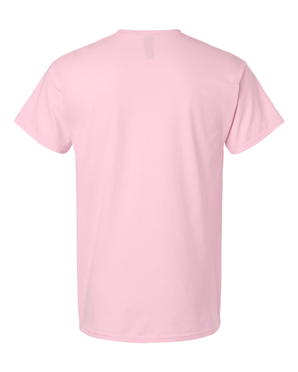 Unisex Light Cotton T-Shirt - Back - B02860312 - Light Pink