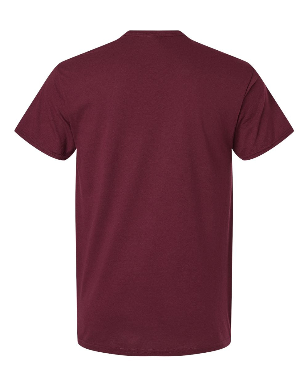 Unisex Light Cotton T-Shirt - Back - B02860532 - Maroon