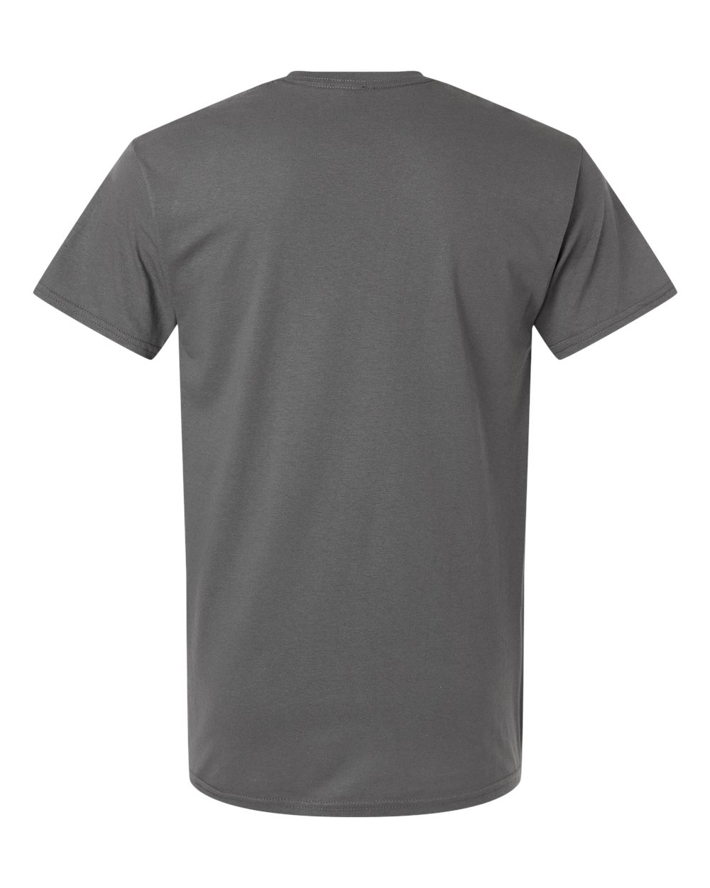 Unisex Light Cotton T-Shirt - Back - B02860592 - Charcoal