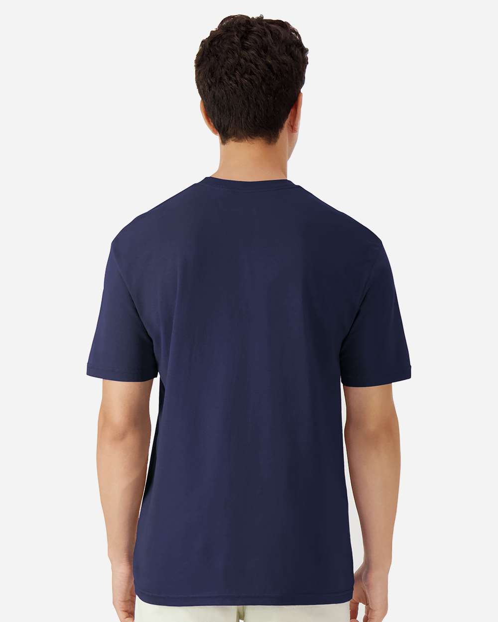 Unisex Light Cotton T-Shirt - OnModelBack - B02860112 - Navy