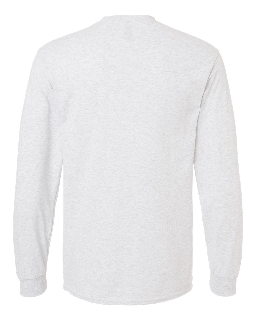 Men's DryBlend® 50/50 Long Sleeve T-Shirt - Back - B07660023 - Ash