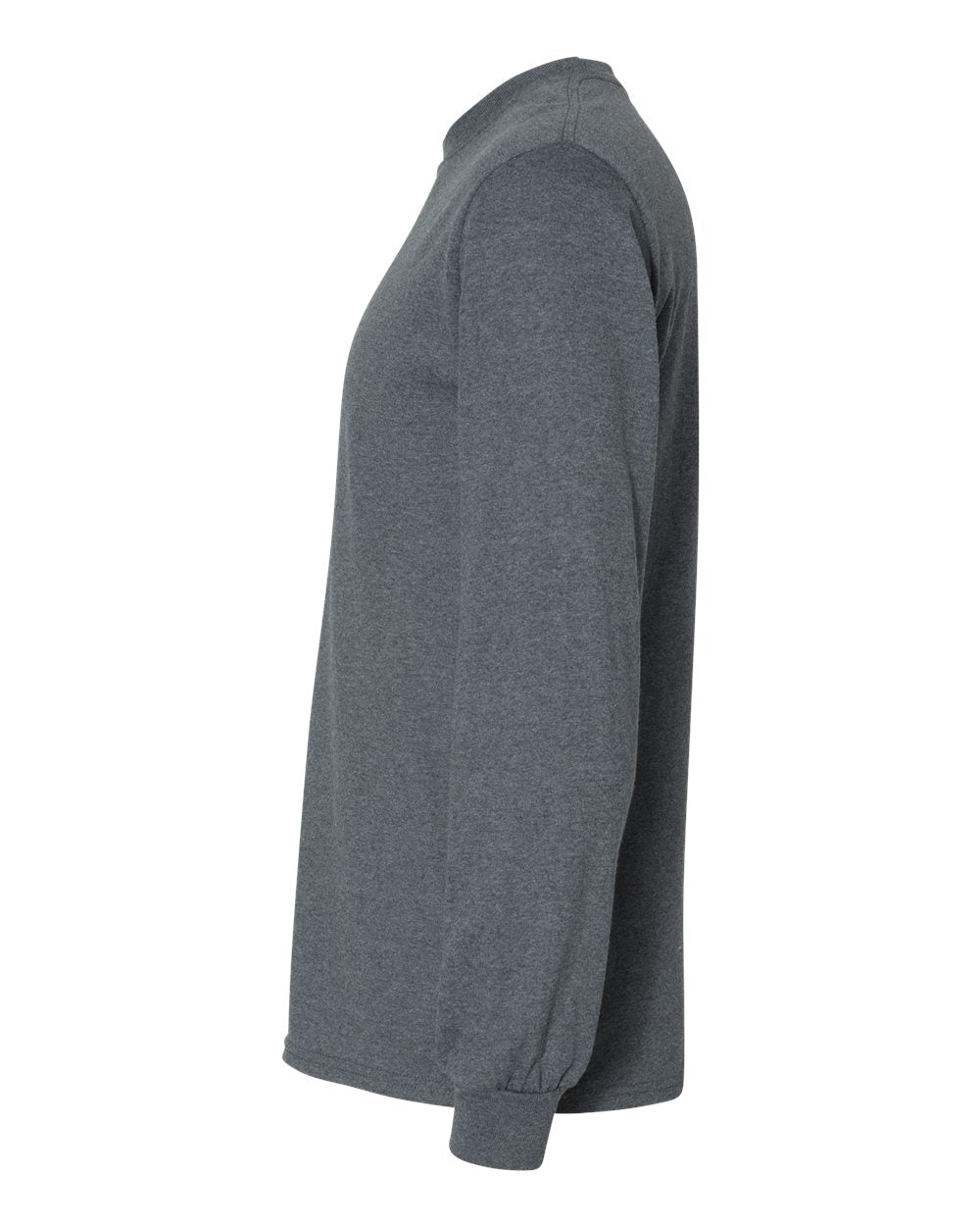 Men's DryBlend® 50/50 Long Sleeve T-Shirt - DirectSide - B07660103 - Dark Heather