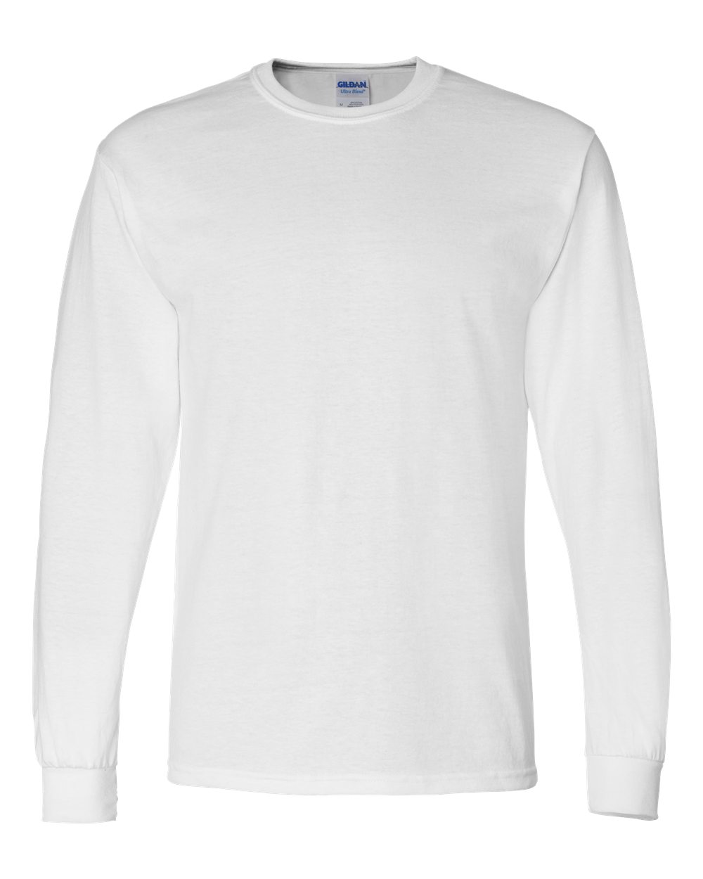 Men's DryBlend® 50/50 Long Sleeve T-Shirt - Front - B07660003 - White