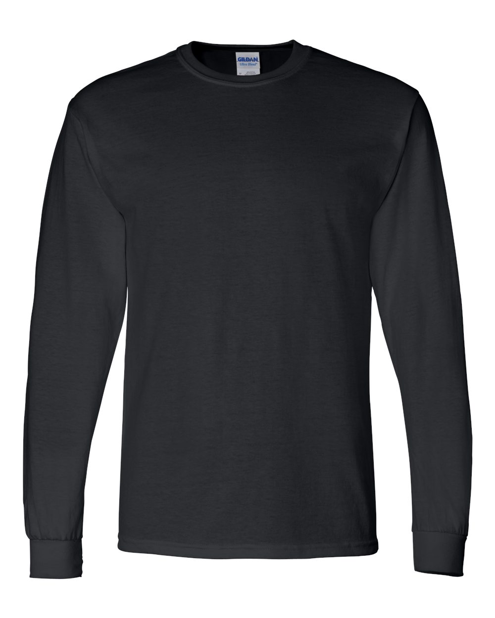 Men's DryBlend® 50/50 Long Sleeve T-Shirt - Front - B07660503 - Black