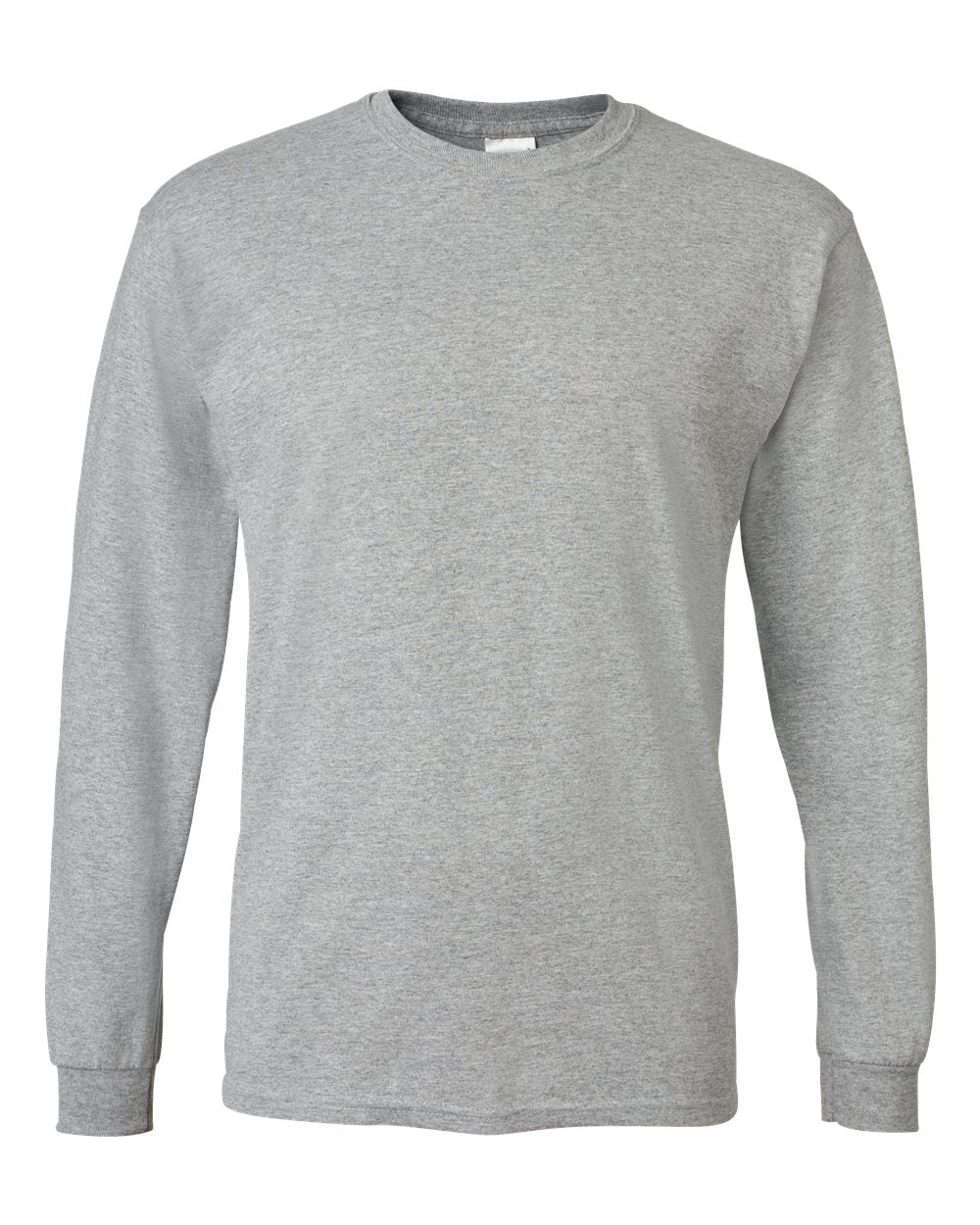Men's DryBlend® 50/50 Long Sleeve T-Shirt - Front - B07660583 - Sport Grey