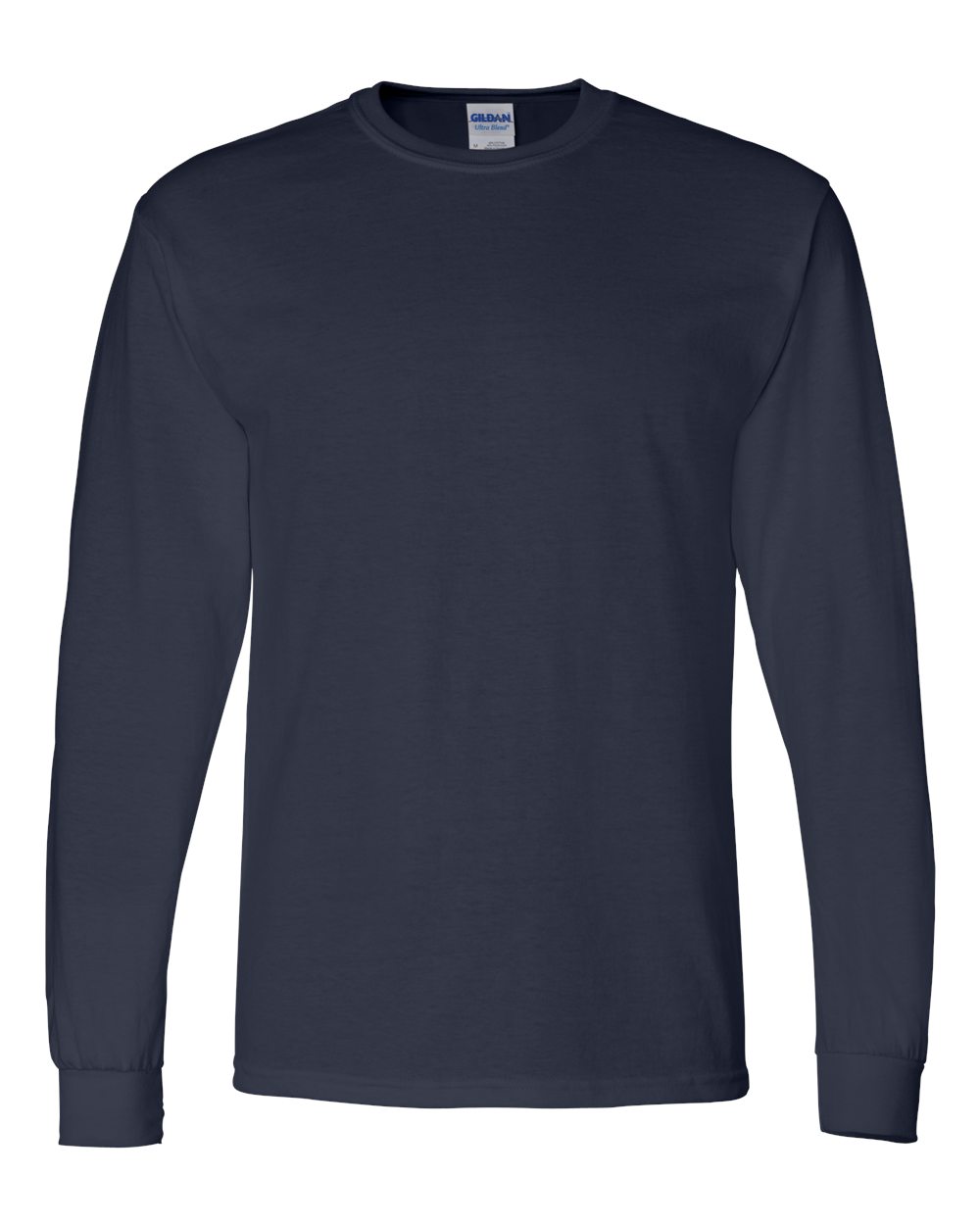 Men's DryBlend® 50/50 Long Sleeve T-Shirt - Front - B07660653 - Navy