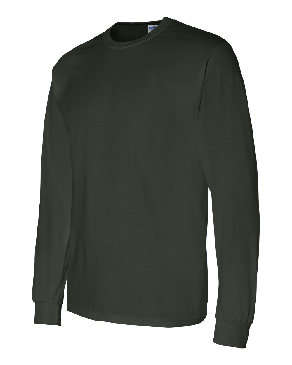 Men's DryBlend® 50/50 Long Sleeve T-Shirt - Side - B07660543 - Forest Green