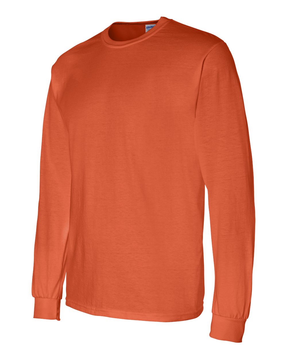 Men's DryBlend® 50/50 Long Sleeve T-Shirt - Side - B07660663 - Orange