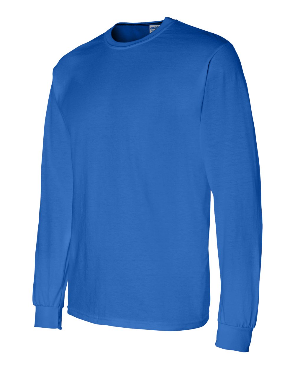 Men's DryBlend® 50/50 Long Sleeve T-Shirt - Side - B07660753 - Royal