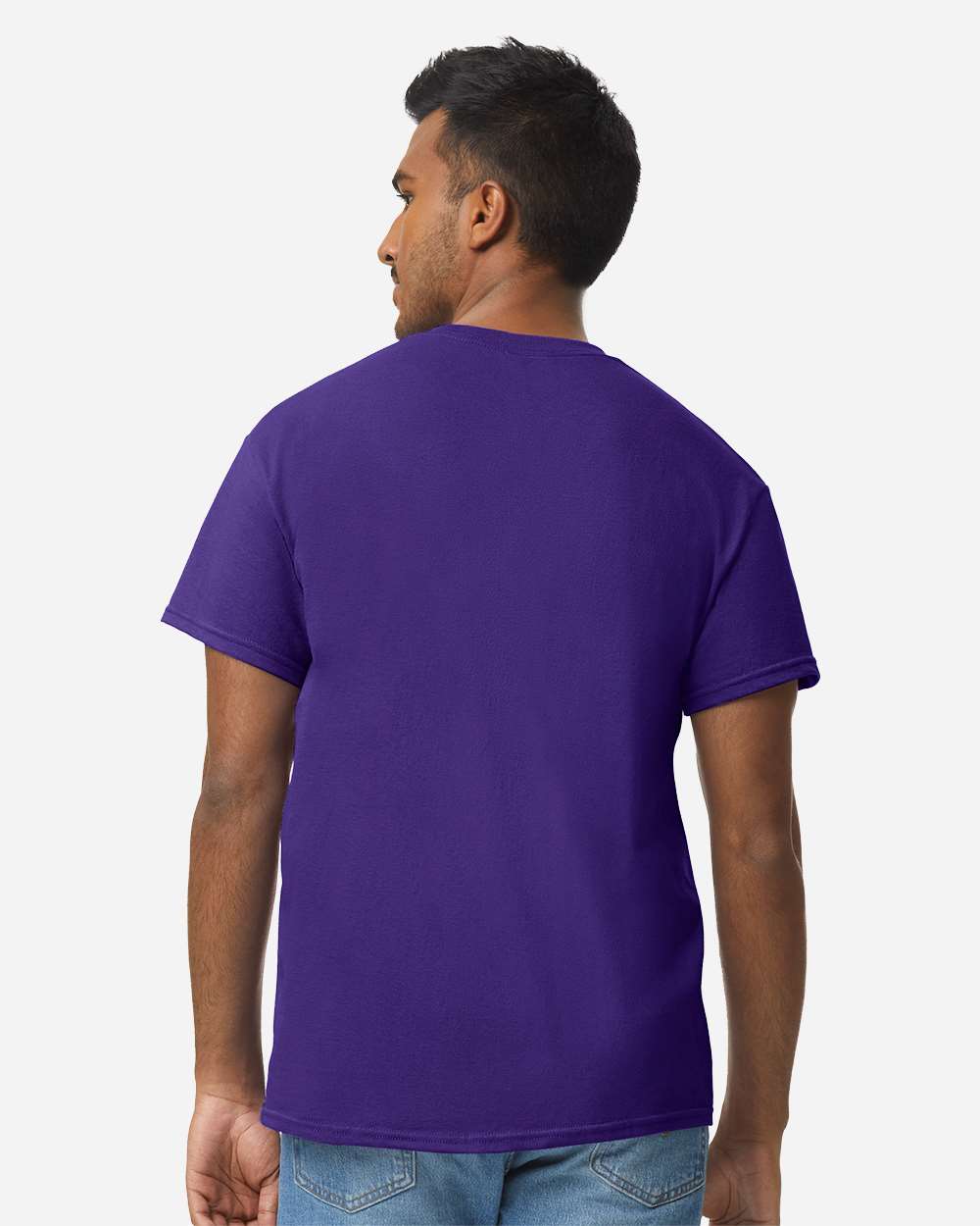 Men's Heavy Cotton™ T-Shirt - OnModelBack - B00060673 - Purple
