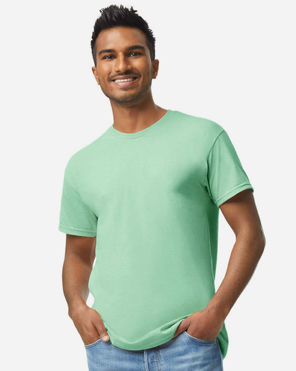 Men's Heavy Cotton™ T-Shirt - OnModelFront - B00060293 - Mint Green