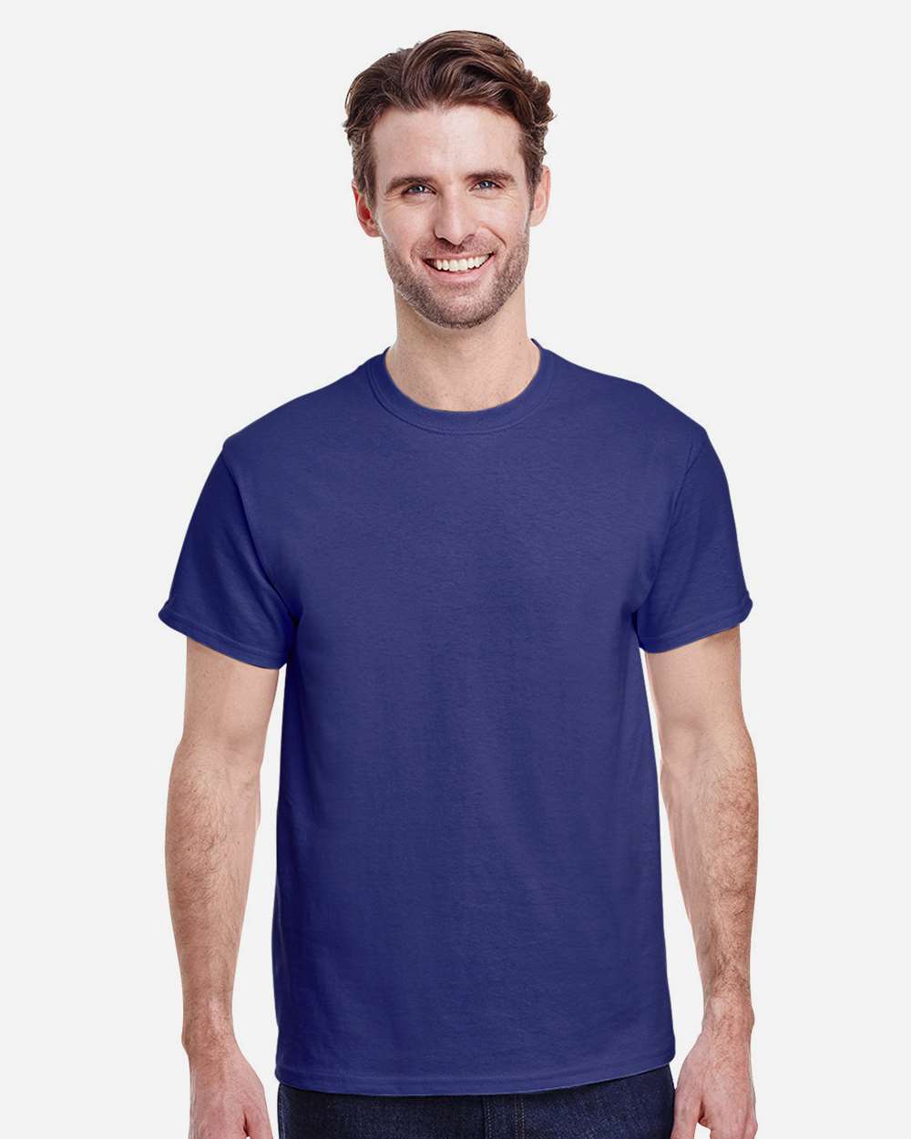 Men's Heavy Cotton™ T-Shirt - OnModelFront - B00060743 - Cobalt