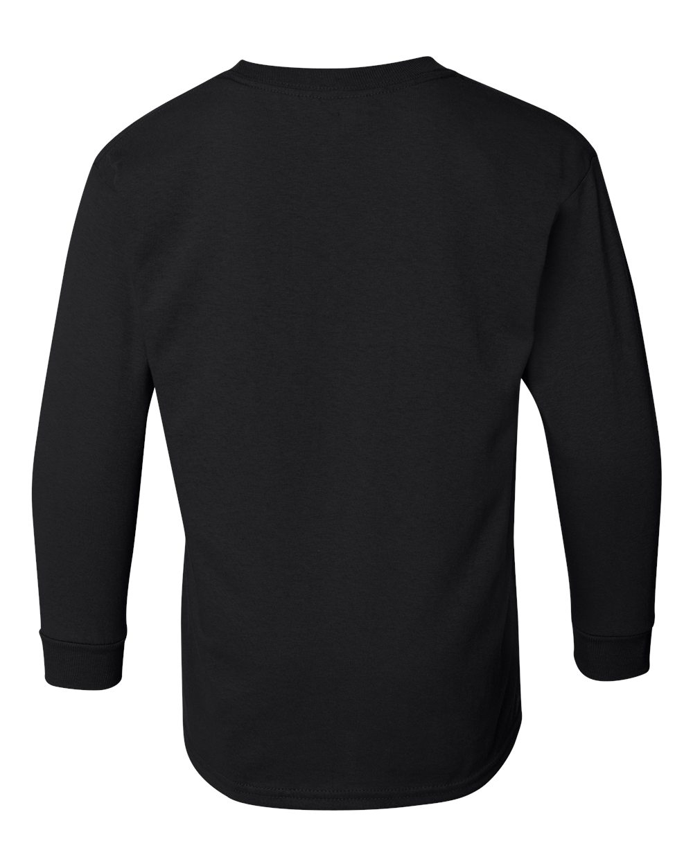 Youth Heavy Cotton™ Long Sleeve T-Shirt - Back - B34160502 - Black