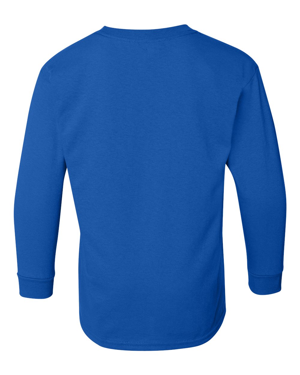 Youth Heavy Cotton™ Long Sleeve T-Shirt - Back - B34160752 - Royal