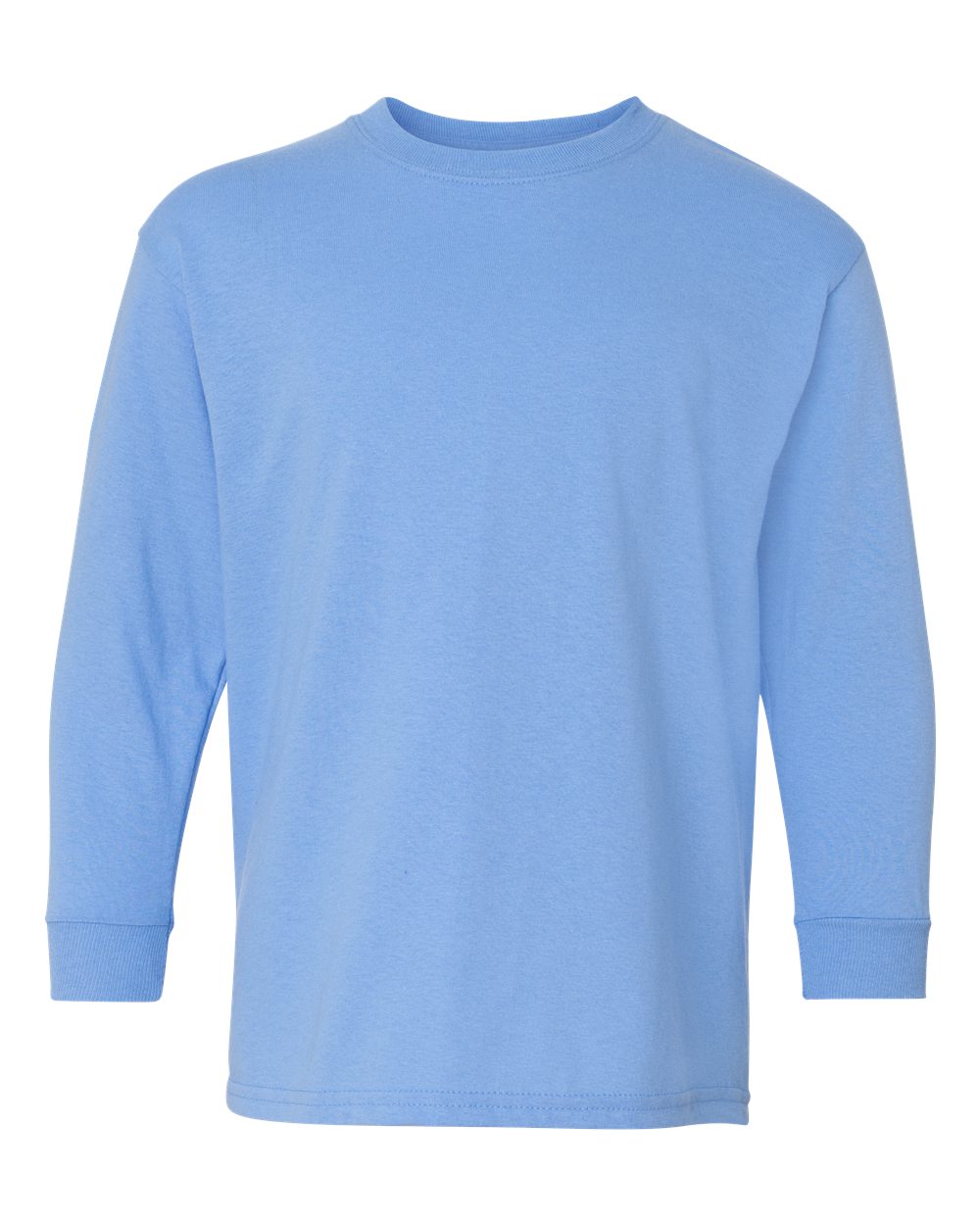 Youth Heavy Cotton™ Long Sleeve T-Shirt - Front - B34160262 - Carolina Blue