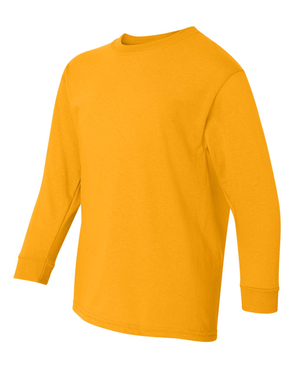 Youth Heavy Cotton™ Long Sleeve T-Shirt - Side - B34160122 - Gold