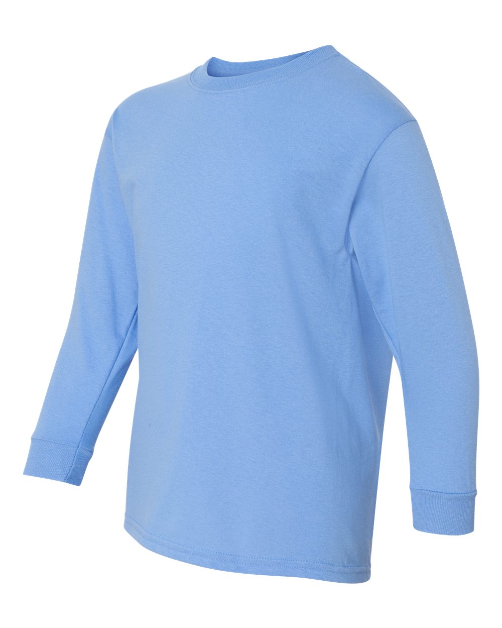 Youth Heavy Cotton™ Long Sleeve T-Shirt - Side - B34160262 - Carolina Blue