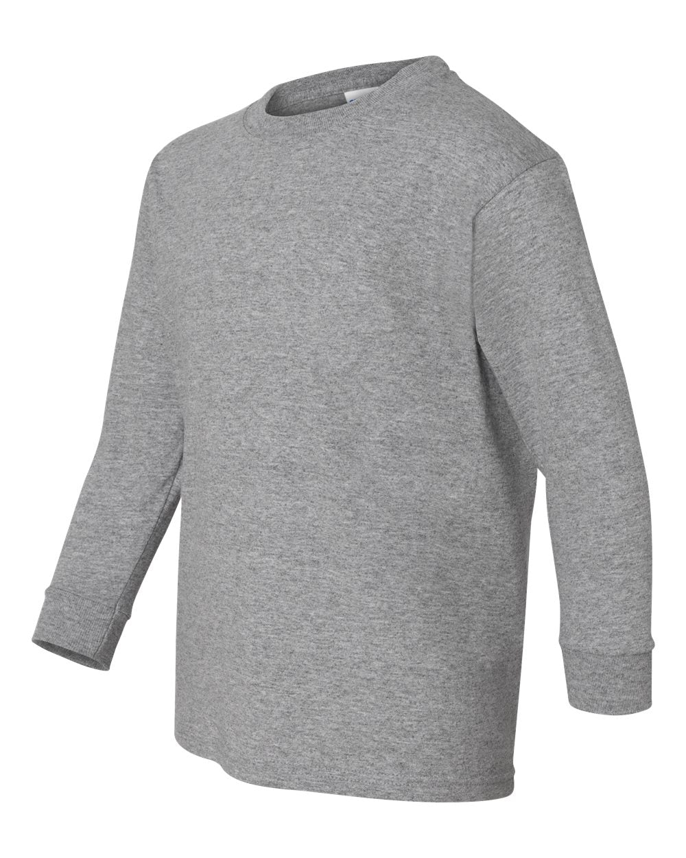 Youth Heavy Cotton™ Long Sleeve T-Shirt - Side - B34160582 - Sport Grey