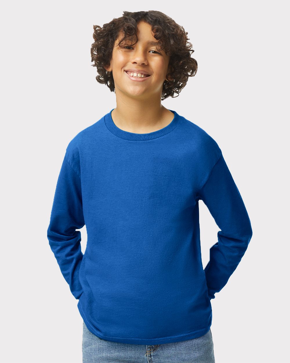Youth Heavy Cotton™ Long Sleeve T-Shirt - styleImage