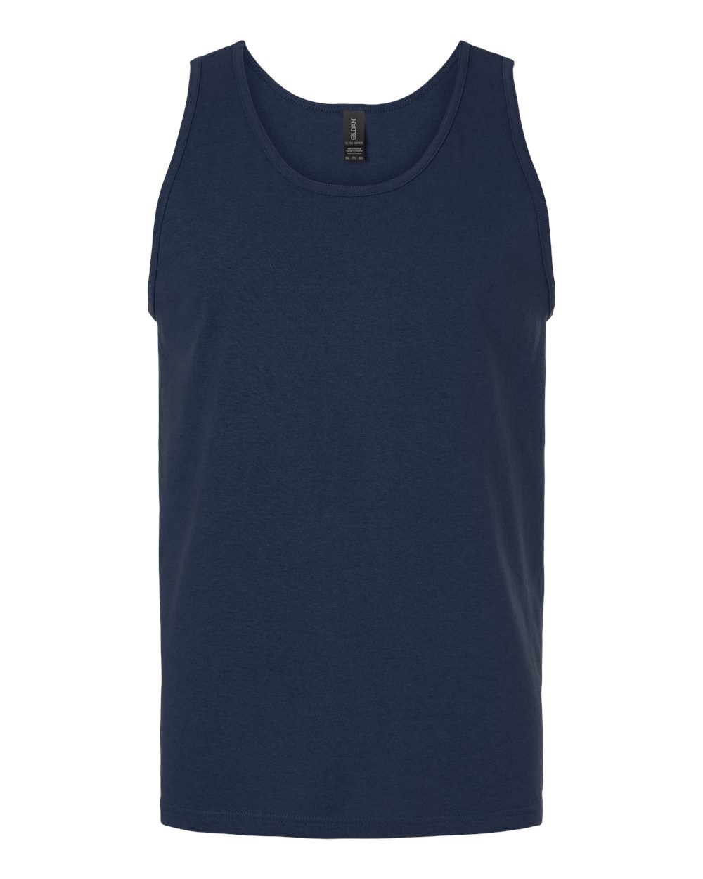 Men's Ultra Cotton® Tank Top - Front - B09860653 - Navy
