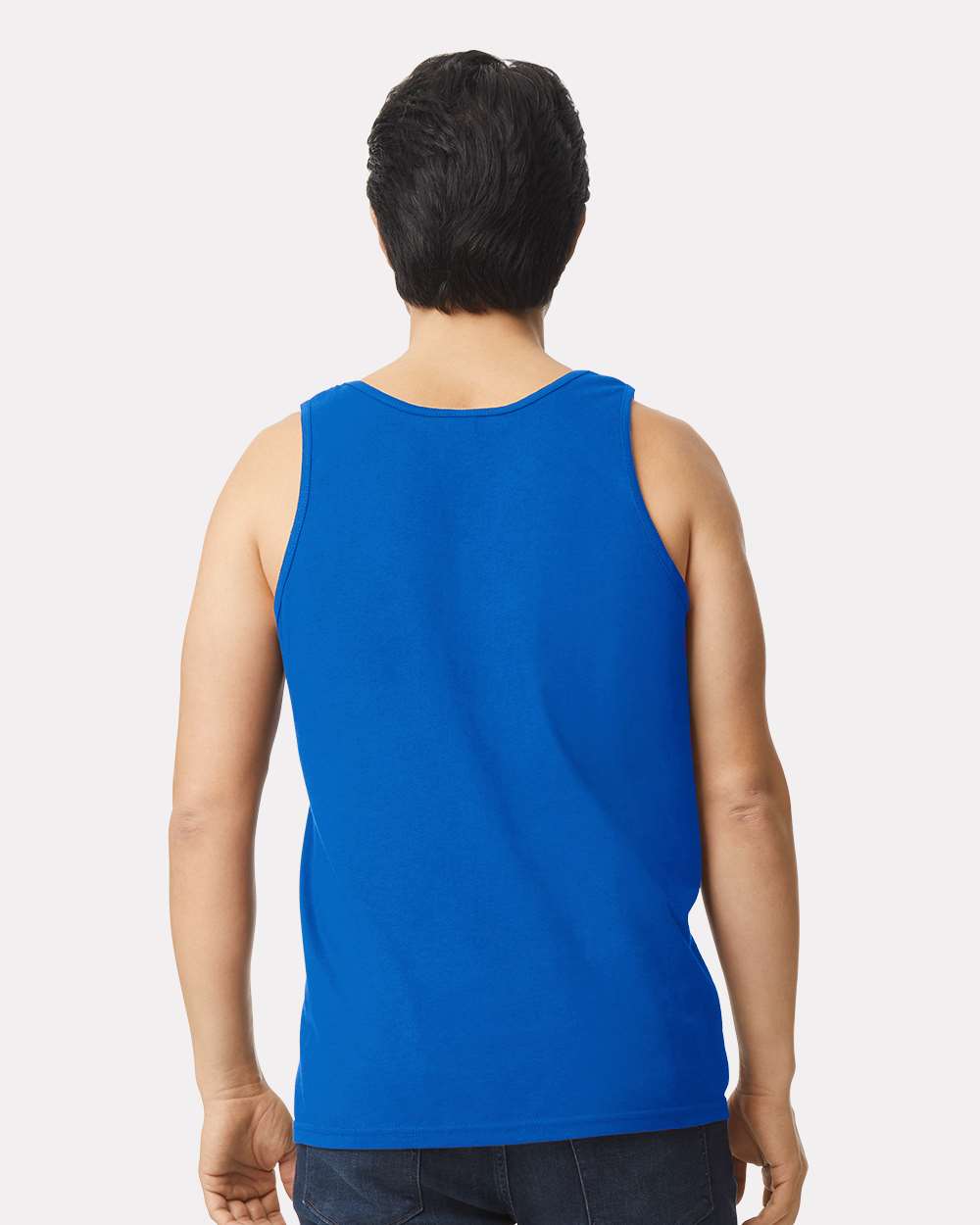 Men's Ultra Cotton® Tank Top - OnModelBack - B09860753 - Royal