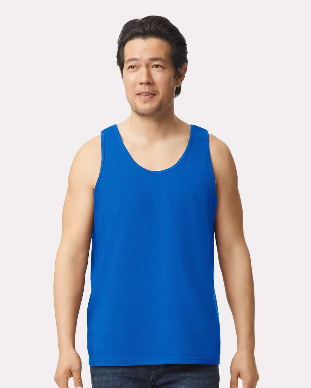 Men's Ultra Cotton® Tank Top - OnModelFront - B09860753 - Royal